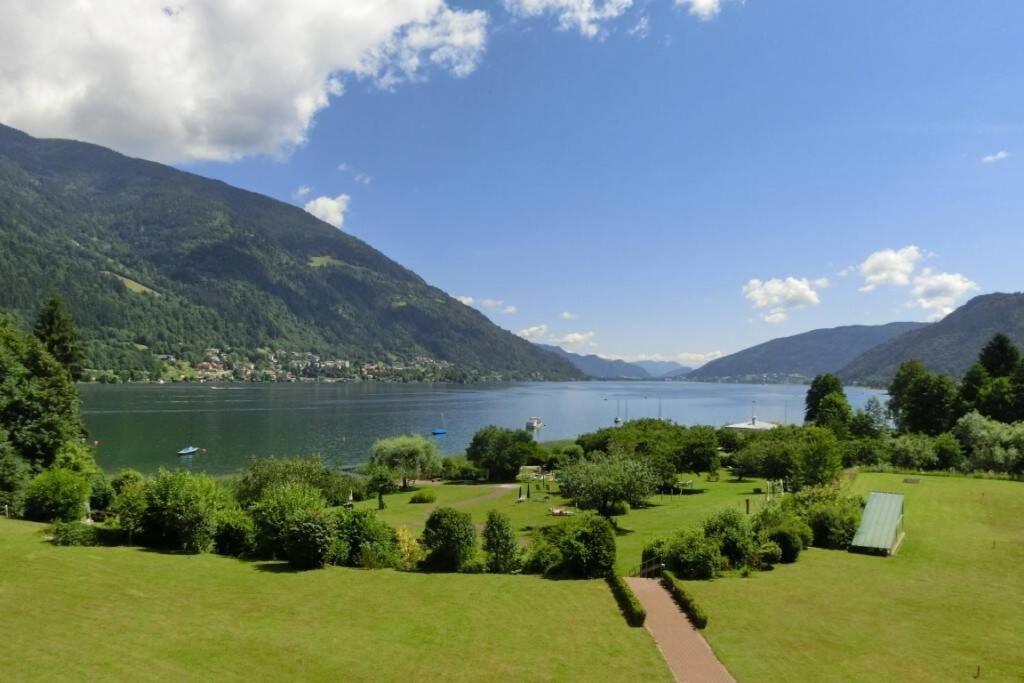 Seewohnung Ossiachersee Atemberaubendes Panorama Villach Buitenkant foto