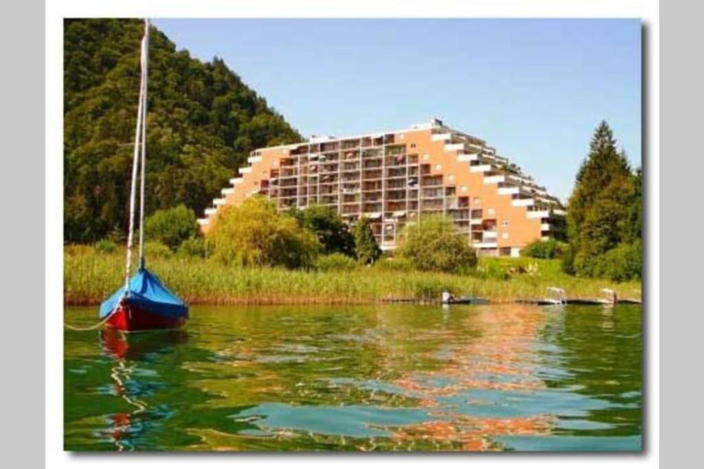 Seewohnung Ossiachersee Atemberaubendes Panorama Villach Buitenkant foto